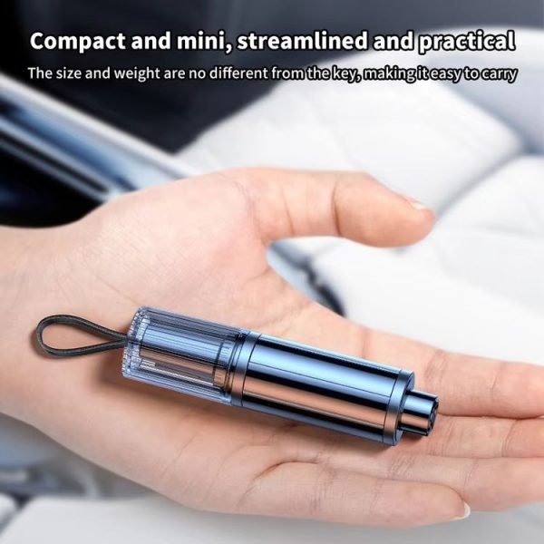 Car Safety Hammer Mini Auto Emergency Escape Glass Window Breaker Portable Seat Belt Cutter (Black) - Image 8