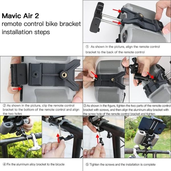 DJI Mavic Air 2 / Air 2S / Mini 2 Remote Controller Bicycle Holder - Image 7