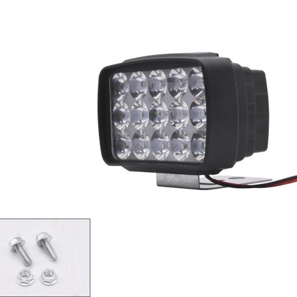 15W Electric Motorcycle External Strong LED Headlight, Specifications: With Screws - Image 2