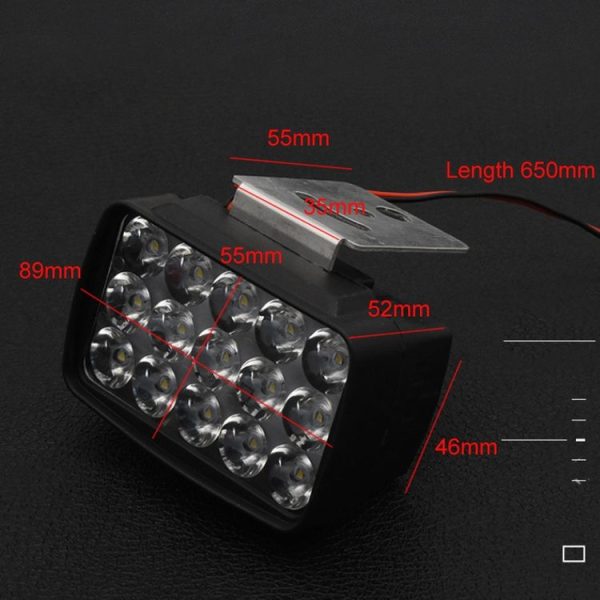 15W Electric Motorcycle External Strong LED Headlight, Specifications: With Screws - Image 3