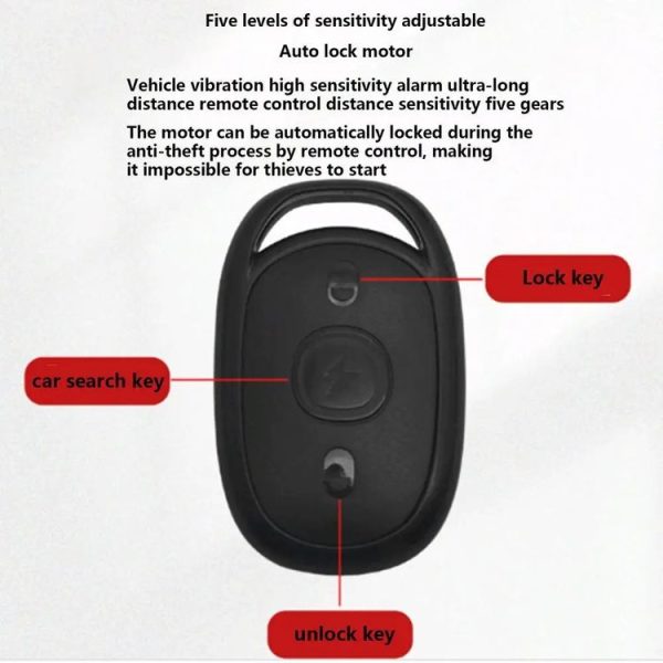 48-72V Electric Motorcycle One-Button Start Remote Lock Anti-Theft Alarm, Specifications: Two-wheeler - Image 3