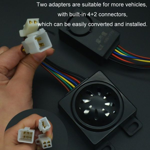 48-72V Electric Motorcycle One-Button Start Remote Lock Anti-Theft Alarm, Specifications: Two-wheeler - Image 6