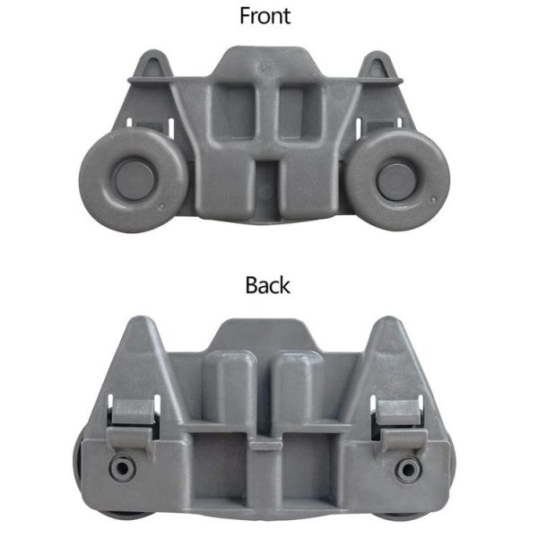 4pcs / Pack W10195416 Lower Dishwasher Wheel Part For Maytag / KitchenAid / Whirlpool / Kenmore Dish Rack (Gray) - Image 2