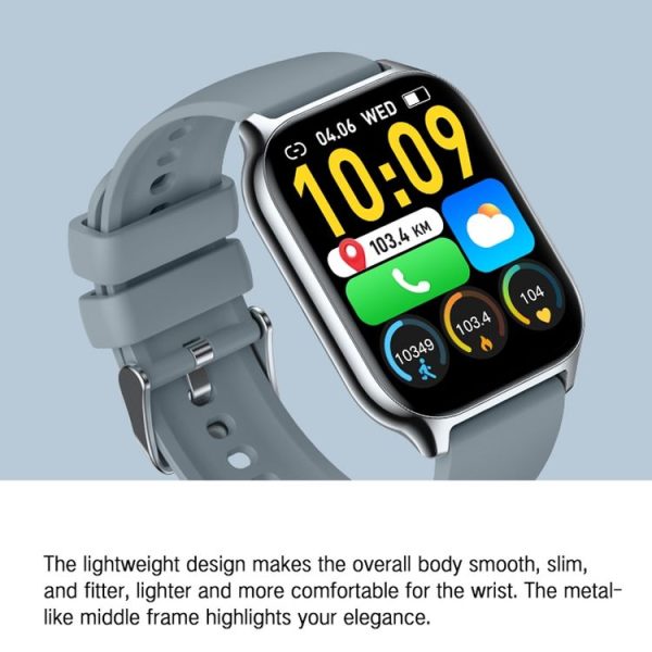 Blood Oxygen / Sleep / Heart Rate Health Monitoring Smart Watch Square Sports Watch (Black) - Image 11