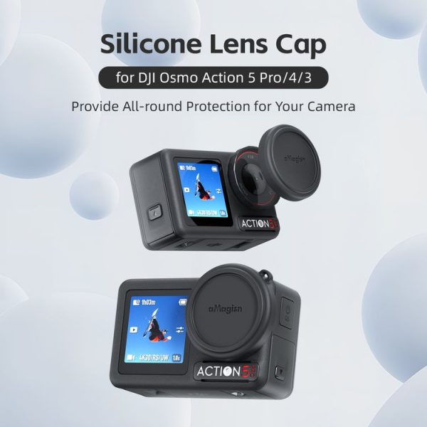 DJI Osmo Action 5 Pro / 4 / 3 aMagisn Silicone Lens Protective Cover - Image 2