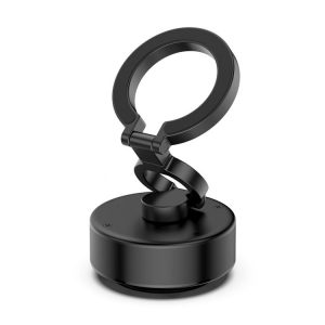 D1 Rotatable Magnetic Finger Ring Clip Car Phone Navigation Holder (Black)