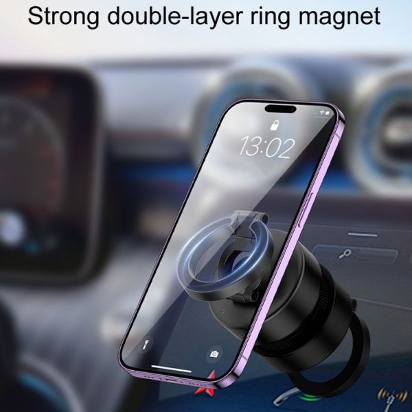 D1 Rotatable Magnetic Finger Ring Clip Car Phone Navigation Holder (Black) - Image 7