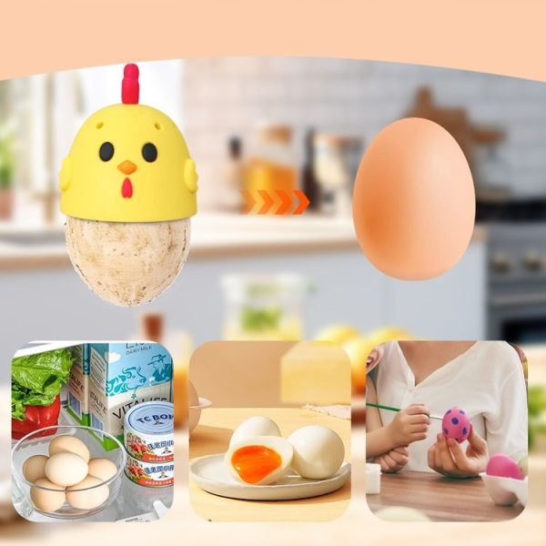 Egg Washer Kitchen Cleaning Tools Silicone Egg Cleaning Brush (Yellow) - Image 8