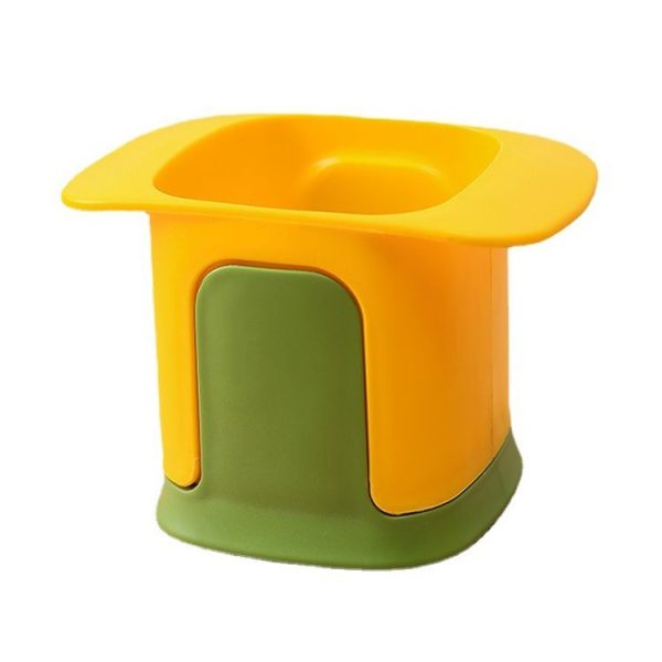Kitchen Household Press Potato French Fries Cutting And Dicing Device (Yellow)