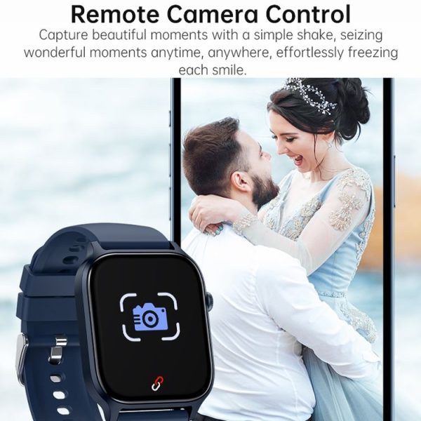Bluetooth Talk HD Large Screen Heart Rate Oxygen Monitoring Multi-Sport Mode Smart Watch (Black) - Image 14