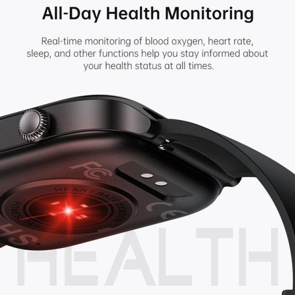 Bluetooth Talk HD Large Screen Heart Rate Oxygen Monitoring Multi-Sport Mode Smart Watch (Black) - Image 8