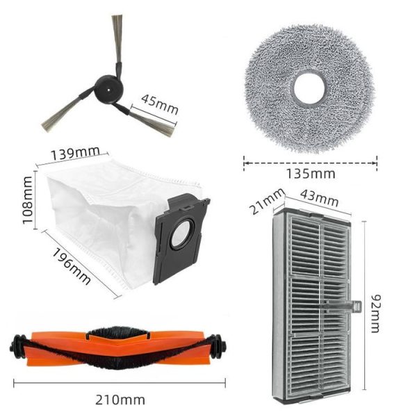 Dreame X40 Pro / X40 Ultra Robot Vacuum Replacement, Spec: Rubber Brush - Image 3