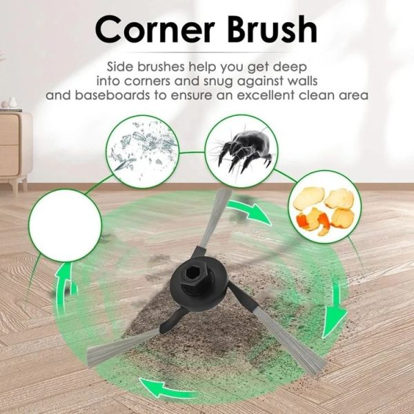 Dreame X40 Pro / X40 Ultra Robot Vacuum Replacement, Spec: Rubber Brush - Image 4