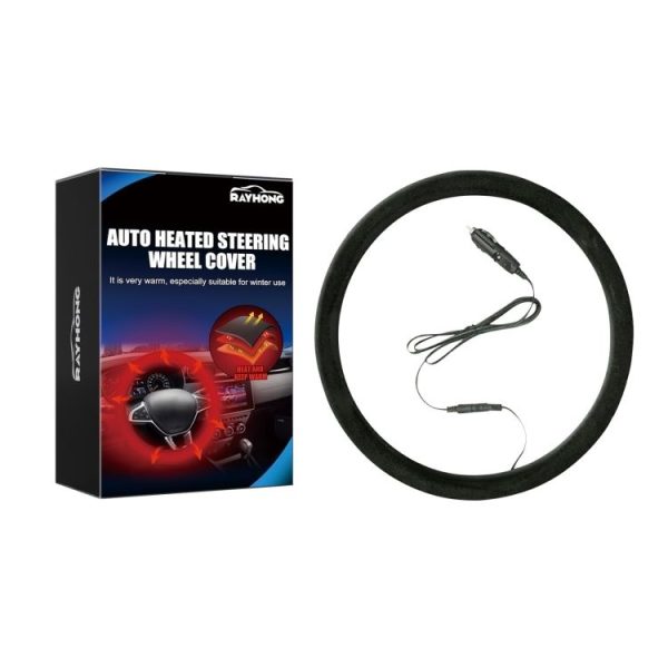 38cm Rayhong Universal Car Quick-heating Heated Steering Wheel Cover - Image 8
