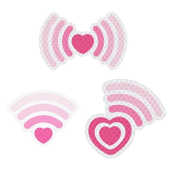 3pcs / Set Vehicle Electronic Car Cover Scratches Night Collision Decorative Signal Reflective Warning Stickers