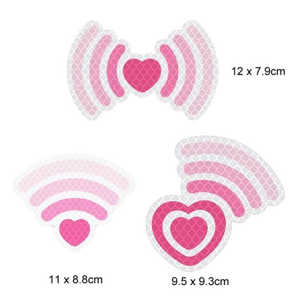 3pcs / Set Vehicle Electronic Car Cover Scratches Night Collision Decorative Signal Reflective Warning Stickers - Image 2