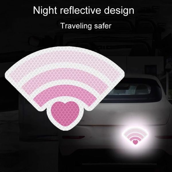 3pcs / Set Vehicle Electronic Car Cover Scratches Night Collision Decorative Signal Reflective Warning Stickers - Image 3