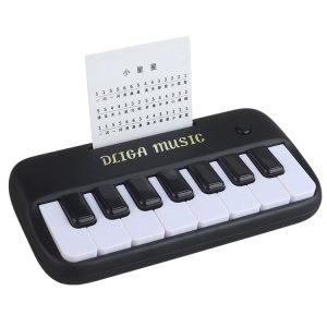 Kids Multifunction Electronic Piano Early Learning Music Piano Educational Toy For Boys And Girls Gift (Black)