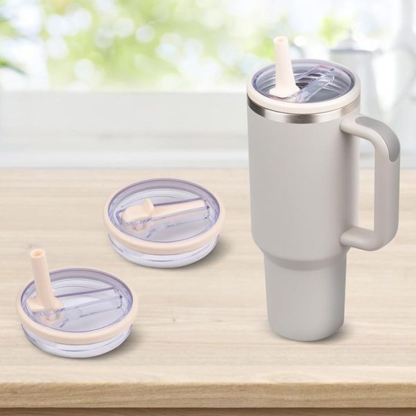 Stanley 40oz Adventure Quencher Transparent Straw Lid Replacement Parts, Spec: Green - Image 2