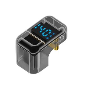 Type-C Digital Display U Type Adaptor 180 Degree Elbow 140W 4.0 Adaptor (Light Black)