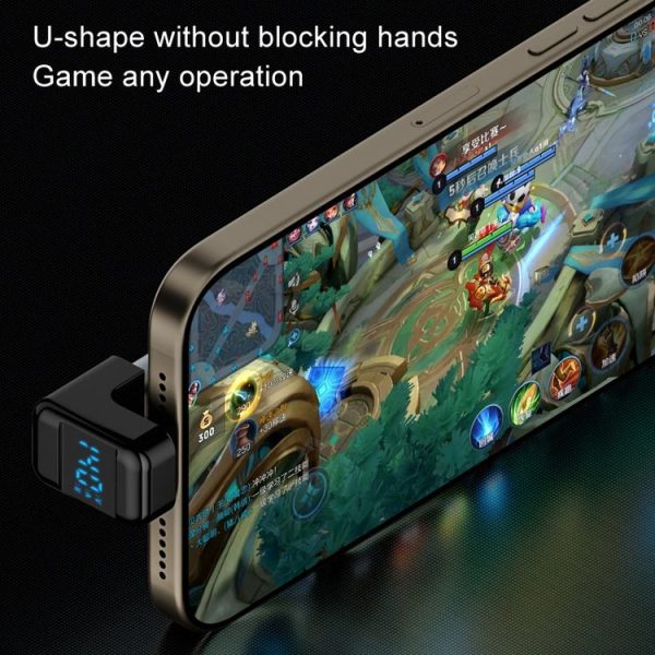 Type-C Digital Display U Type Adaptor 180 Degree Elbow 140W 4.0 Adaptor (Light Black) - Image 5
