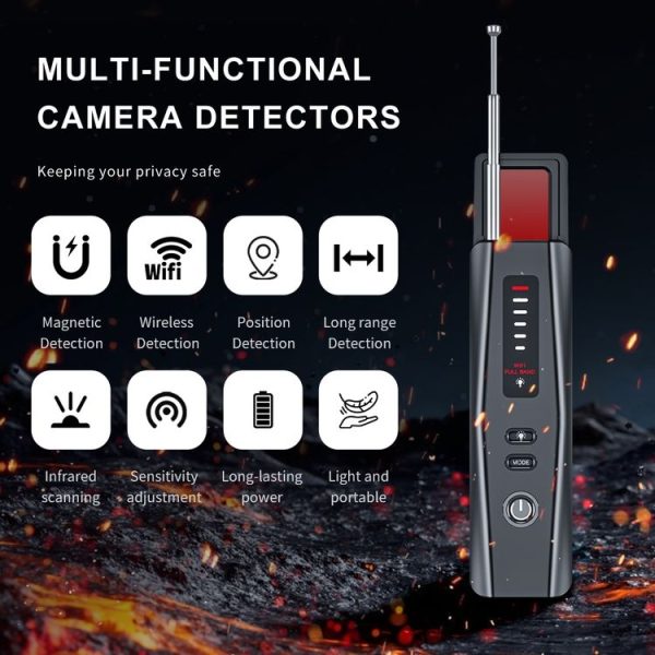 Hidden Camera Detector GPS Tracker Detector 5 Levels Sensitivity Adjustable - Image 2