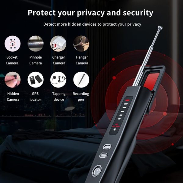 Hidden Camera Detector GPS Tracker Detector 5 Levels Sensitivity Adjustable - Image 4
