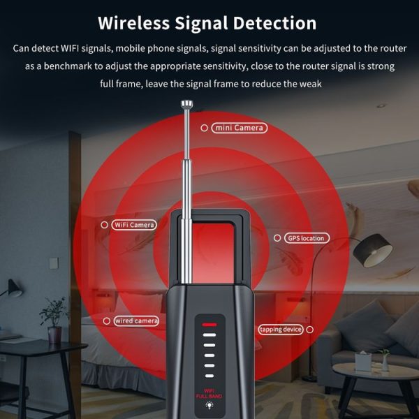 Hidden Camera Detector GPS Tracker Detector 5 Levels Sensitivity Adjustable - Image 8