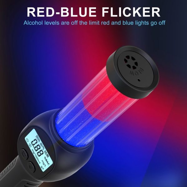 Portable Personal Alcohol Tester High-precision Breathalyzer with Alarm Light English Version - Image 6