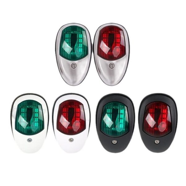 Marine Navigation Warning Light Signal LED Yacht Light, Color: White Shell Green - Image 2