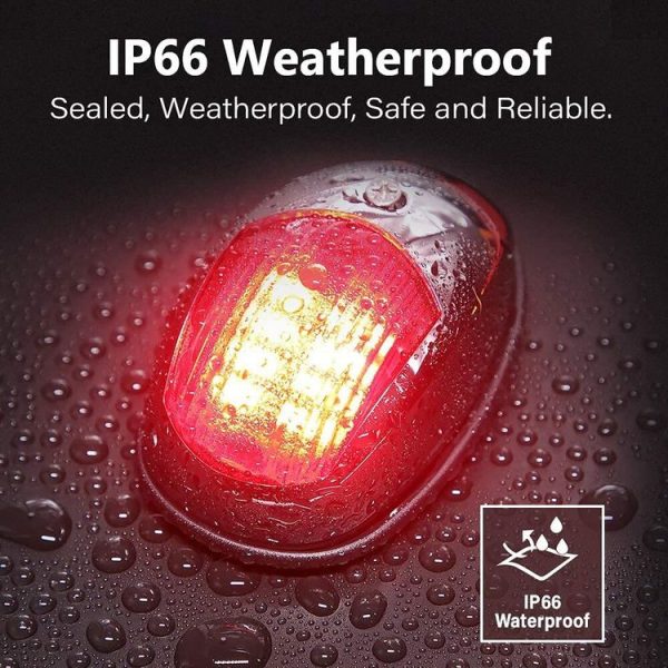 Marine Navigation Warning Light Signal LED Yacht Light, Color: White Shell Green - Image 7