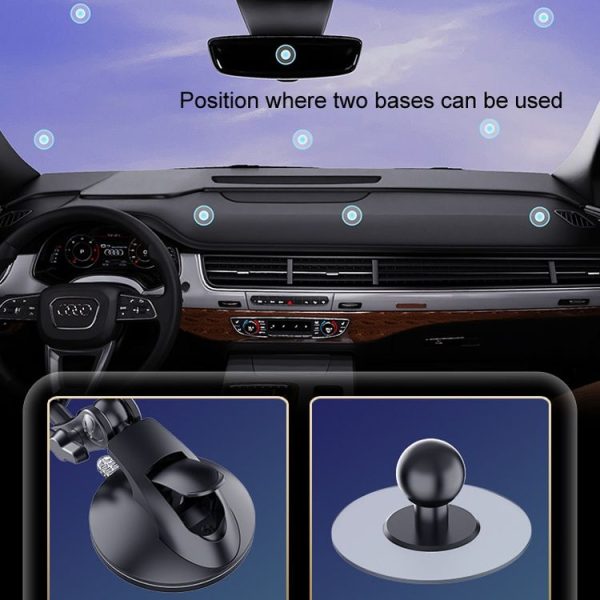 Central Control Instrument Panel Car Navigation Universal Phone Holder, Model: X24-6 Clip Suction Cup - Image 8
