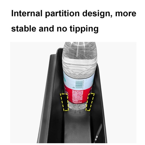 Multifunctional Car Seat Back Storage Box Rear Seat Tissue and Beverage Rack (Black) - Image 4