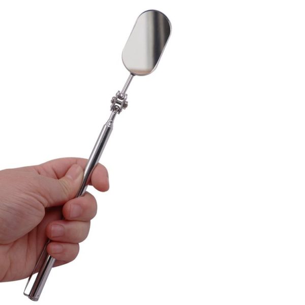 Car Universal Folding Telescopic Inspection Mirror Underbody Inspection Endoscope (Oval) - Image 2