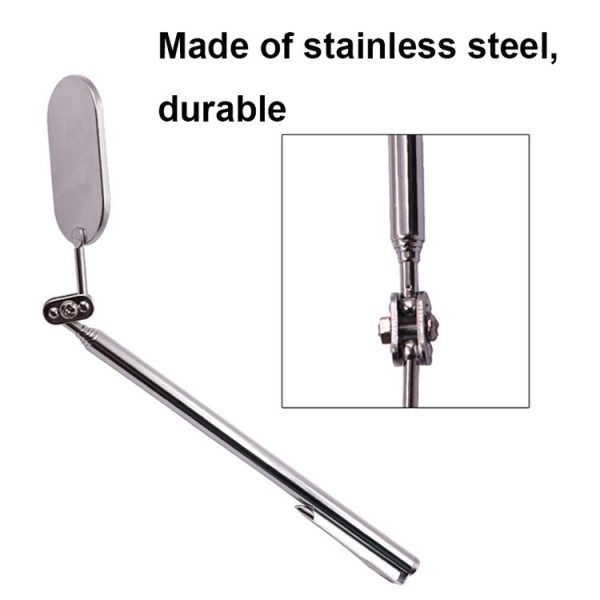 Car Universal Folding Telescopic Inspection Mirror Underbody Inspection Endoscope (Oval) - Image 4