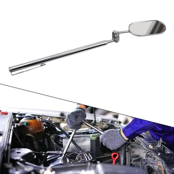 Car Universal Folding Telescopic Inspection Mirror Underbody Inspection Endoscope (Oval) - Image 7