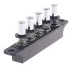 Five-position Plug-in Button Switch Range Hood Piano-key Switch (Silver)