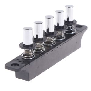 Five-position Plug-in Button Switch Range Hood Piano-key Switch (Silver)