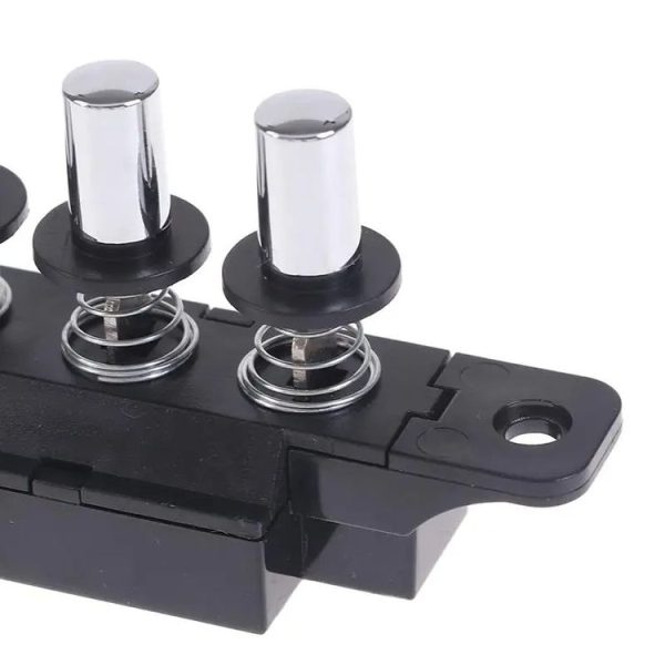 Five-position Plug-in Button Switch Range Hood Piano-key Switch (Silver) - Image 4