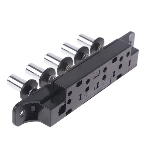 Five-position Plug-in Button Switch Range Hood Piano-key Switch (Silver) - Image 5