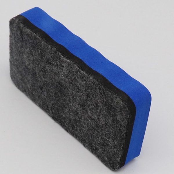 2pcs / Pack Magnetic EVA Felt Cloth Whiteboard Eraser Rectangular Wave Edge Blackboard Eraser 10.2x5.5x2cm (Blue) - Image 3