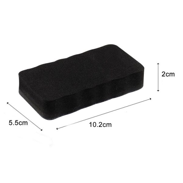 2pcs / Pack Magnetic EVA Felt Cloth Whiteboard Eraser Rectangular Wave Edge Blackboard Eraser 10.2x5.5x2cm (Blue) - Image 6