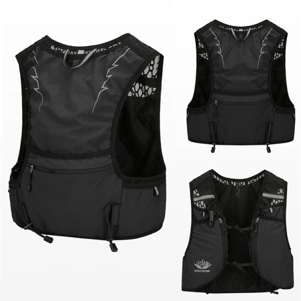 Vanaheimr Breathable Running Backpack Portable Women Marathon Cycling Bag, Size: One Size (Black) - Image 4