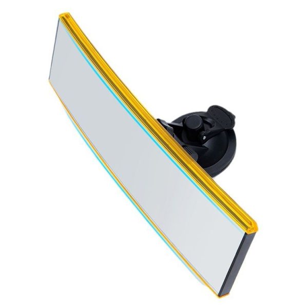 Car Modification Rotatable Adjustable Suction Cup Curved Rearview Mirror