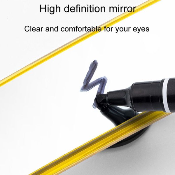 Car Modification Rotatable Adjustable Suction Cup Curved Rearview Mirror - Image 4