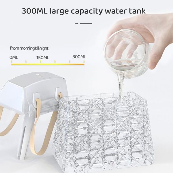 Desktop Small Crystal Bag Humidifier Aroma Ambient Lighting, Color: White Plug-in - Image 7