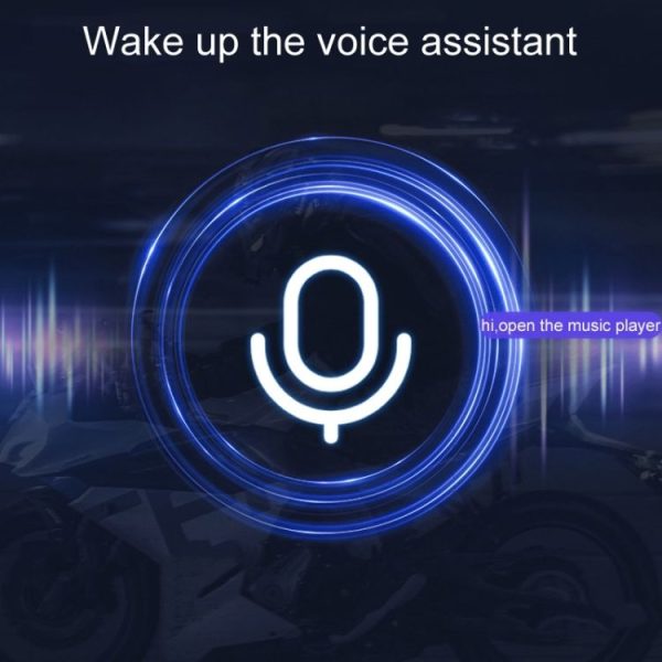 KUQIBAO K21S Motorcycle Riding Helmet Dual Intercom Bluetooth Headset With Lights (Soft Microphone) - Image 6