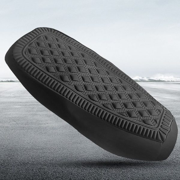 Small Electrical Bike Warm Breathable Non-Slip Cushion Cover (Black) - Image 2