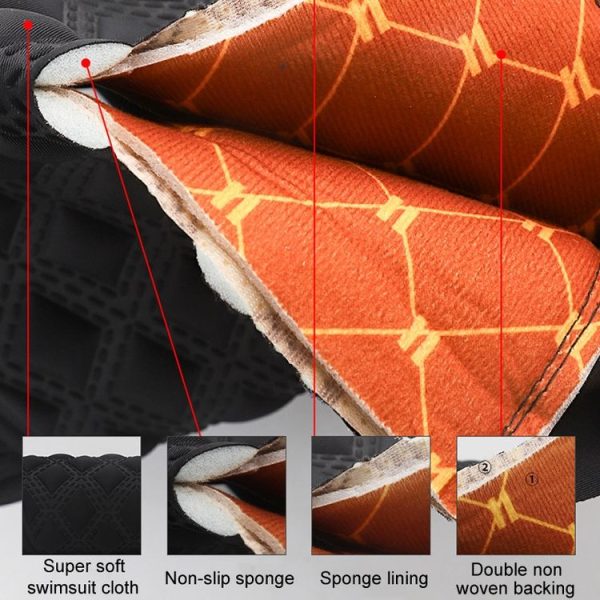 Small Electrical Bike Warm Breathable Non-Slip Cushion Cover (Black) - Image 3