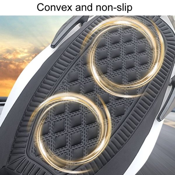 Small Electrical Bike Warm Breathable Non-Slip Cushion Cover (Black) - Image 4